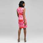 Mixed Floral Color Twist Front Dress, , small