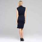 Sleeveless Belted Cowl Neck Dress, , small